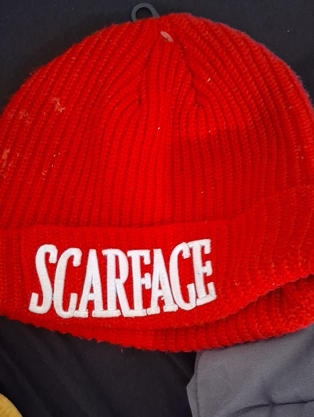 Red Knit Beanie for Kids - Branded Logo